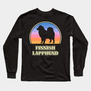 Finnish Lapphund Vintage Sunset Dog Long Sleeve T-Shirt